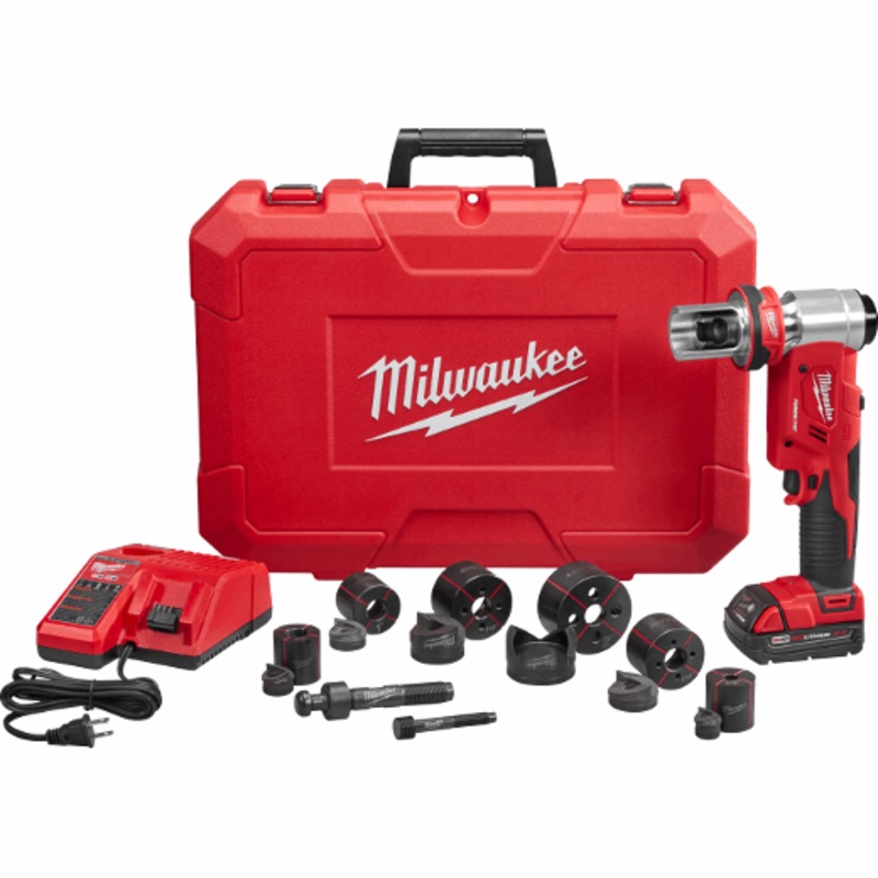 MILWAUKEE M18 FORCE LOGIC 6T Knockout Tool 1/2" - 2" Kit
