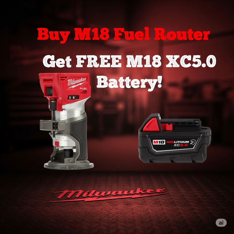 MILWAUKEE M18 FUEL Compact Router (Tool Only)