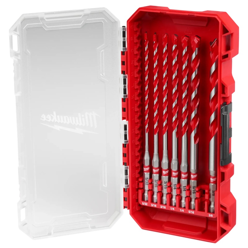 MILWAUKEE 7 PC. SHOCKWAVE IMPACT DUTY Carbide Hammer Drill Bit Set
