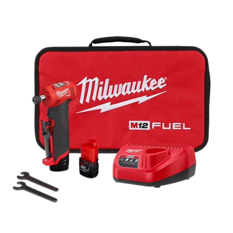 MILWAUKEE M12 FUEL 1/4" Right Angle Die Grinder Kit