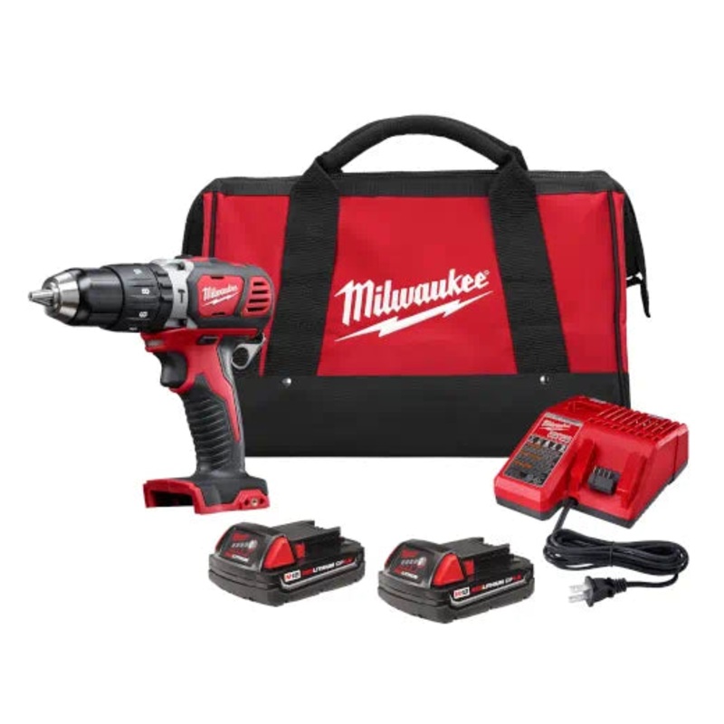 MILWAUKEE M18 Compact 1/2" Hammer Drill/Driver Kit