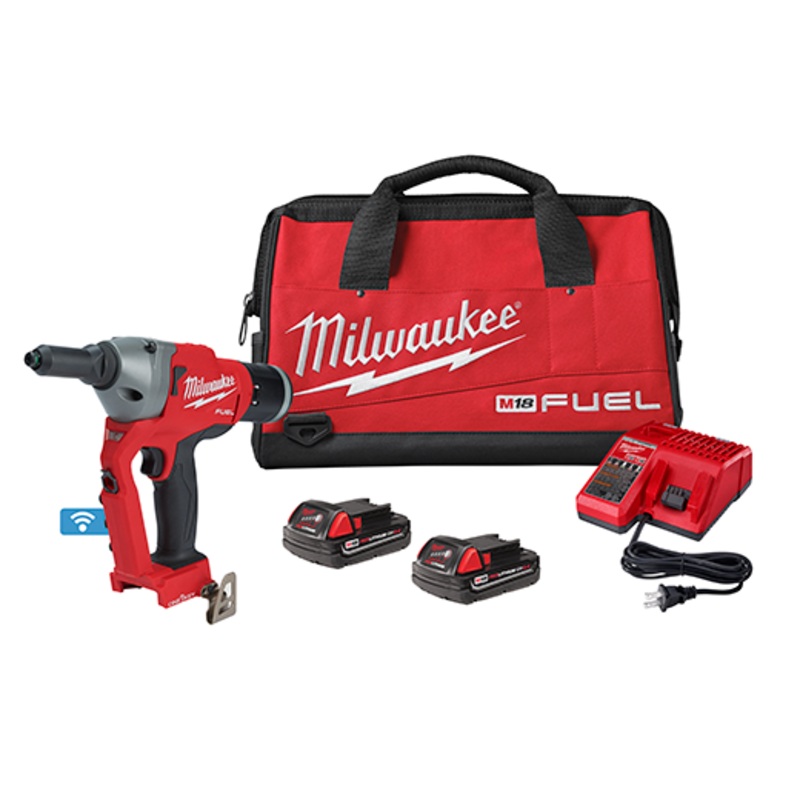 MILWAUKEE M18 FUEL 1/4" Blind Rivet Tool w/ ONE-KEY Kit