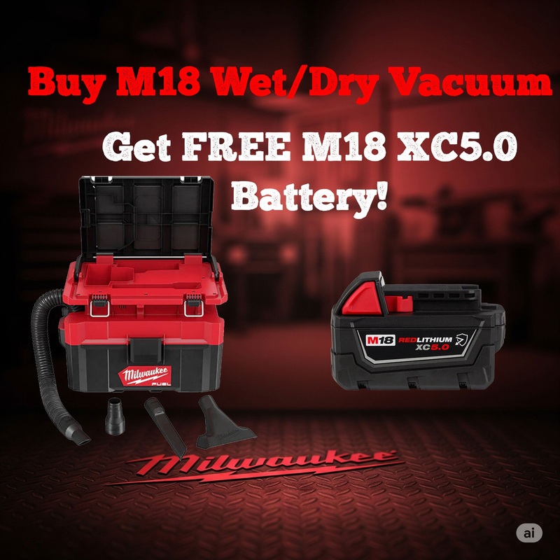 MILWAUKEE M18 FUEL PACKOUT 2.5 Gallon Wet/Dry Vacuum (Tool Only)