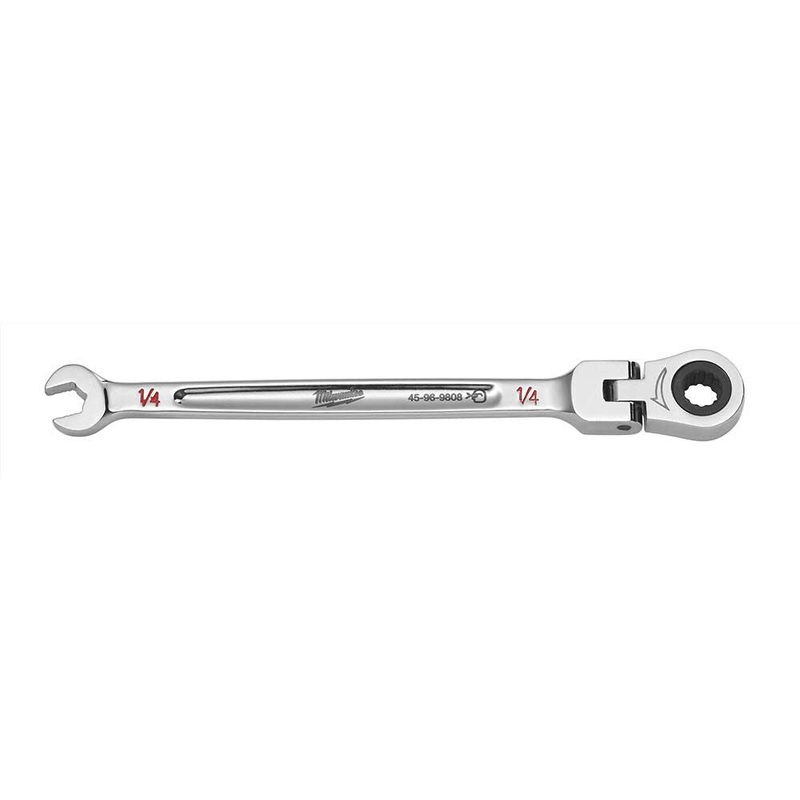 MILWAUKEE Flex Head Ratcheting Combination Wrench - SAE