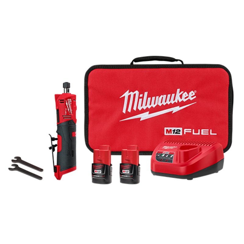 MILWAUKEE M12 FUEL 1/4" Straight Die Grinder Kit
