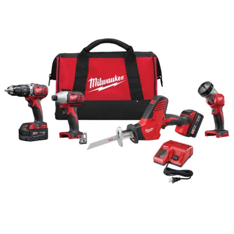 MILWAUKEE M18 4 Tool Combo Kit