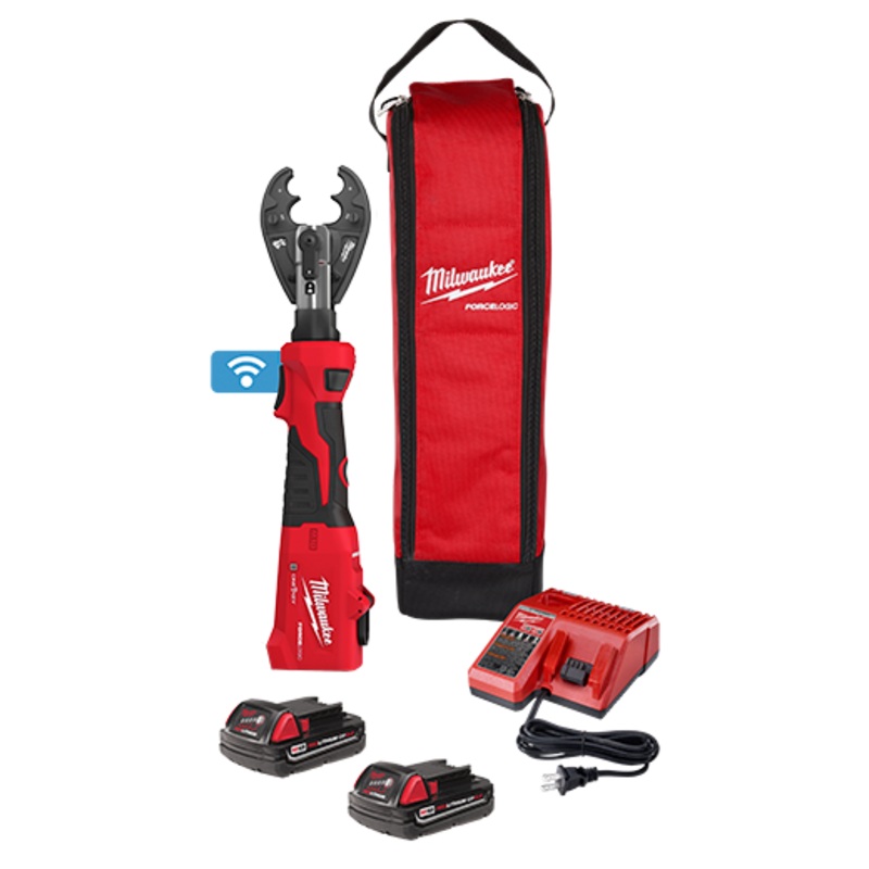 MILWAUKEE M18 FORCE LOGIC 6T Linear Utility Crimper Kit w/ O-D3 Jaw