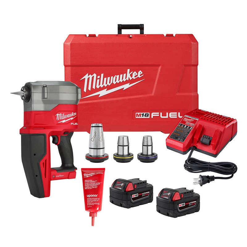 MILWAUKEE M18 FUEL 2" ProPEX Expander Kit w/ ONE-KEY w/ 1 1/4"-2" Expander Heads Kit
