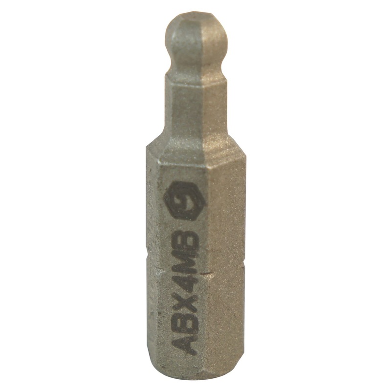 1/4" DRIVE4MM METRIC BALL HEX REPLACEMENT BIT
