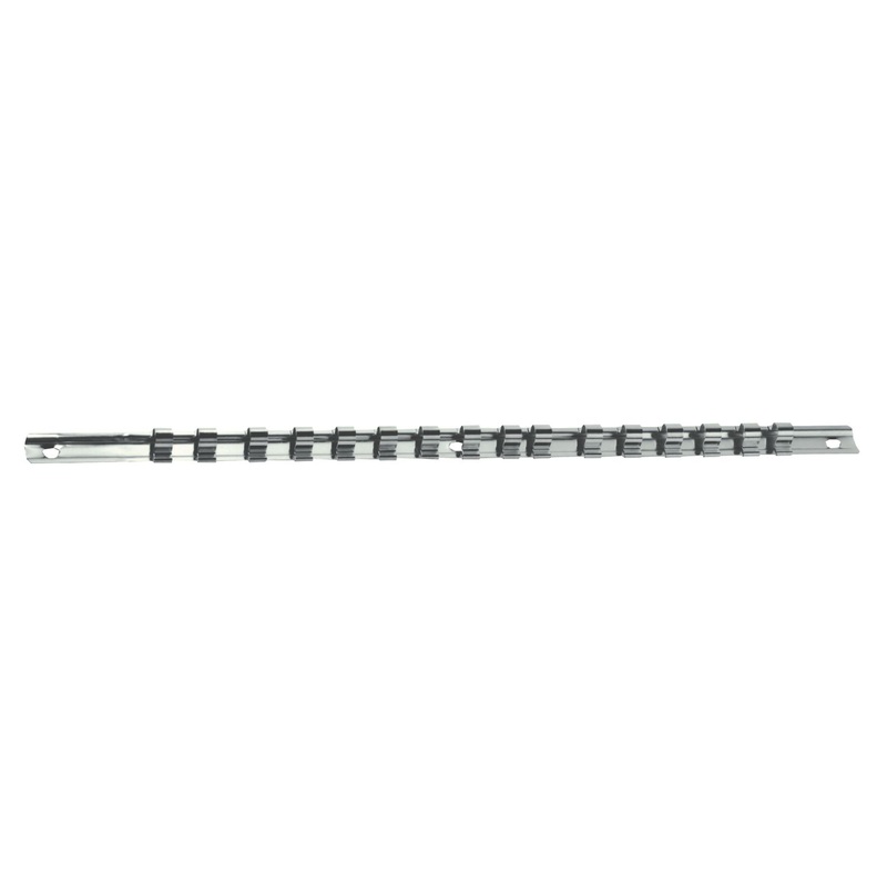3/8" DRIVE SOCKET HOLDER, 16 CLIPS