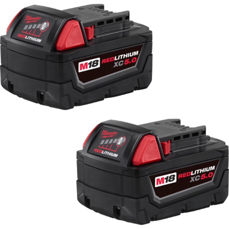 MILWAUKEE M18 REDLITHIUM XC5.0 Battery (2 PACK)