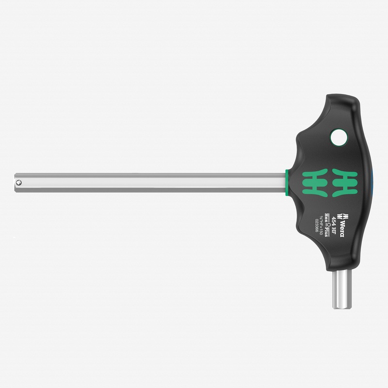 Wera 023366 Inch Hex-Plus T-handle with Holding Function, 3/8" x 150mm