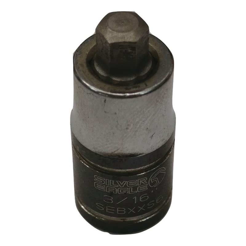 1/4" DR 3/16" STUBBY HEX