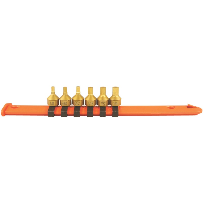 1/4" DRIVE 6 PIECE SAE HEX BIT DRIVER SET