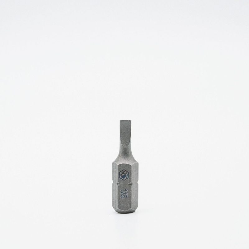 1/4" Hex Dr Slotted Bit - 1/8in