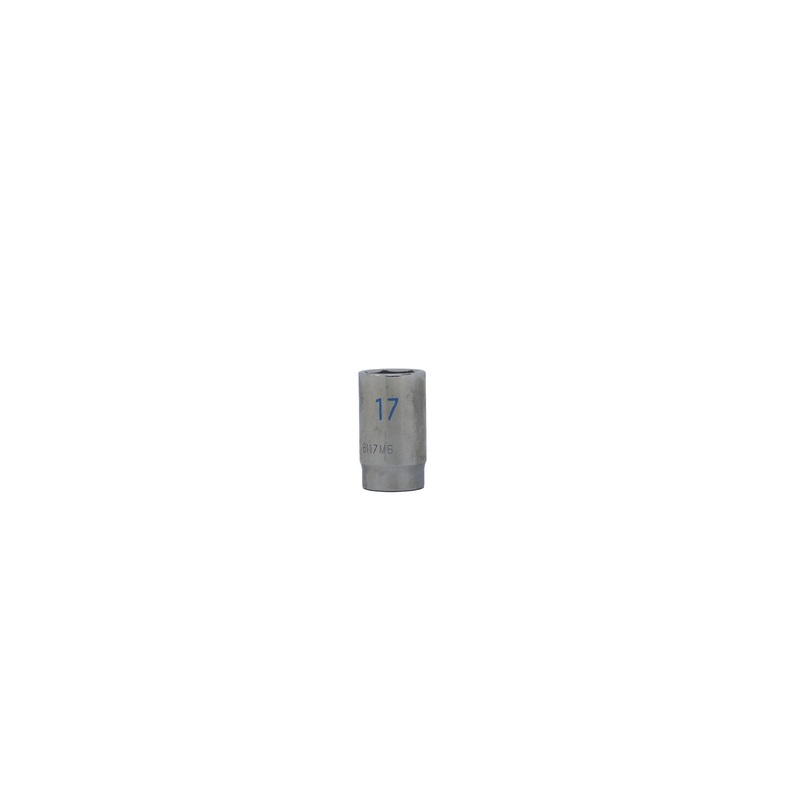 3/8" DRIVE 17MM METRIC 6 POINT MID-LENGTH CHROME SOCKET