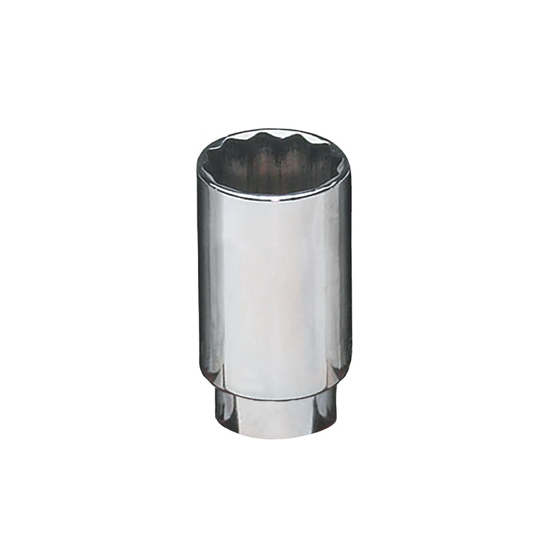 3/8" DRIVE 19MM METRIC 6 POINT MID-LENGTH CHROME SOCKET