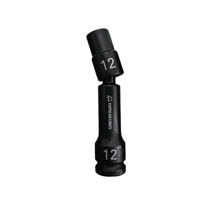 1/2" DRIVE 12MM 12 POINT PINLESS HEAVY DUTY UNIVERSAL DRIVE LINE IMPACT SOCKET