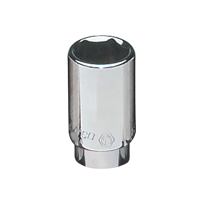 1/4" DRIVE 1/2" SAE 6 POINT MID-LENGTH CHROME SOCKET