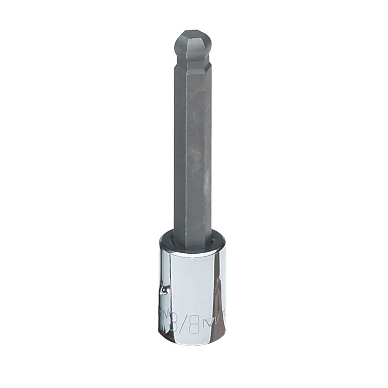 3/8" DRIVE 3/8" SAE MID-LENGTH BALL HEX BIT DRIVER