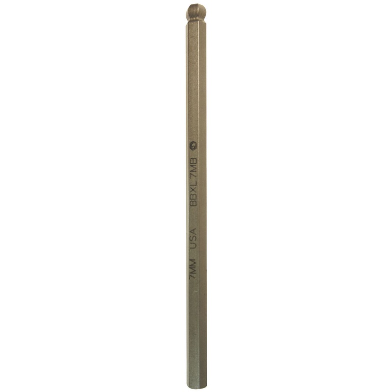 3/8" DRIVE 7MM METRIC LONG BALL HEX REPLACEMENT BIT