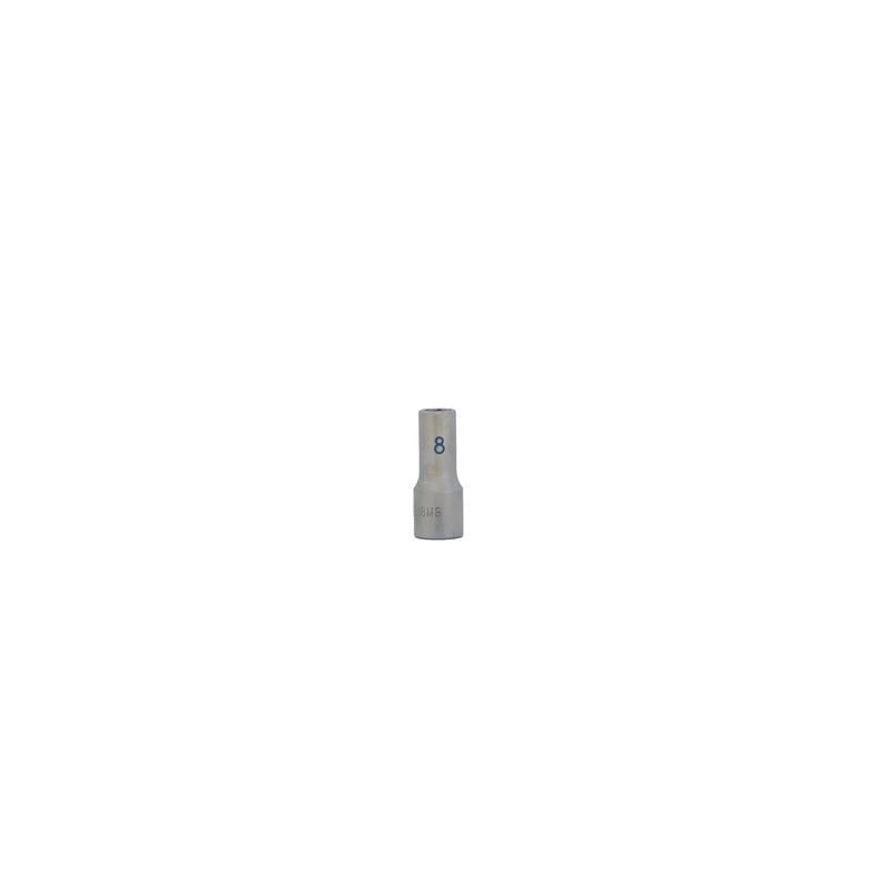 3/8" DRIVE 8MM METRIC 6 POINT MID-LENGTH CHROME SOCKET