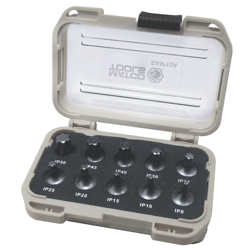 10 PIECE 1/4" DRIVE STUBBY TORX PLUS SET