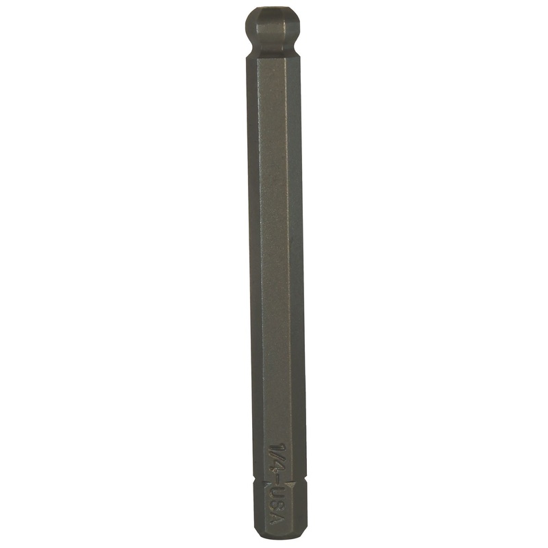 3/8" DRIVE 1/4" SAE MID-LENGTH BALL HEX REPLACEMENT BIT