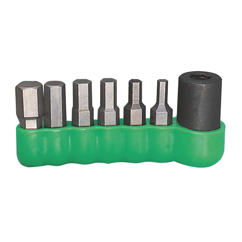 3/8" DRIVE 7 PIECE QUIKBIT HEX BIT DRIVER SET