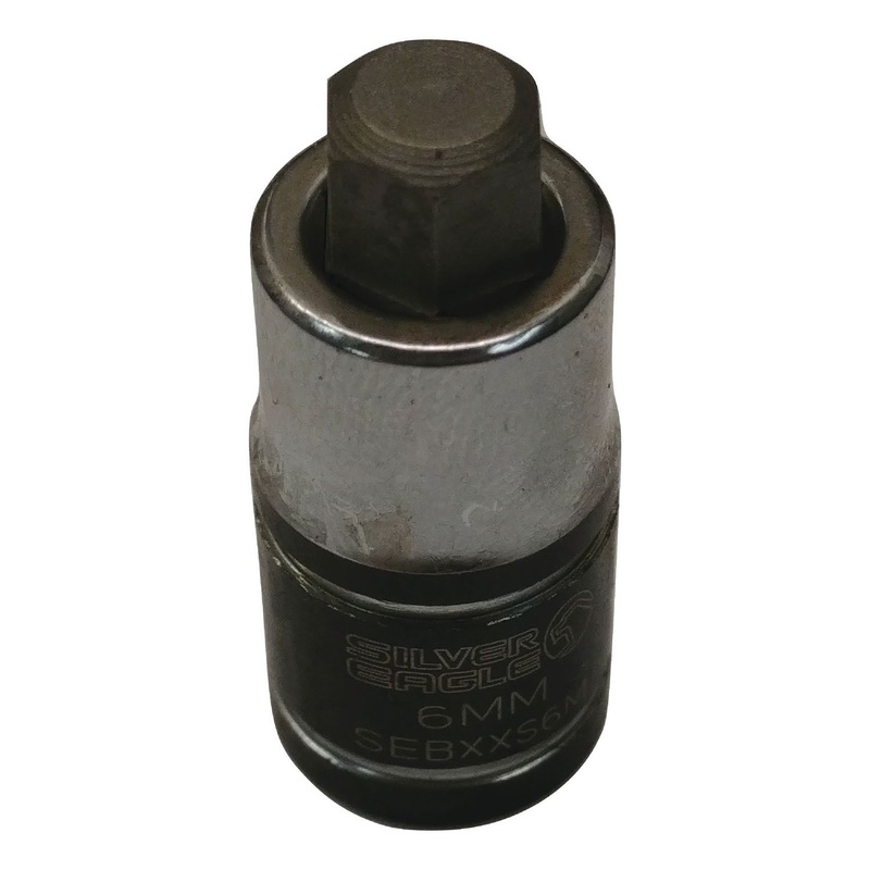 1/4" DR 6MM STUBBY HEX BIT