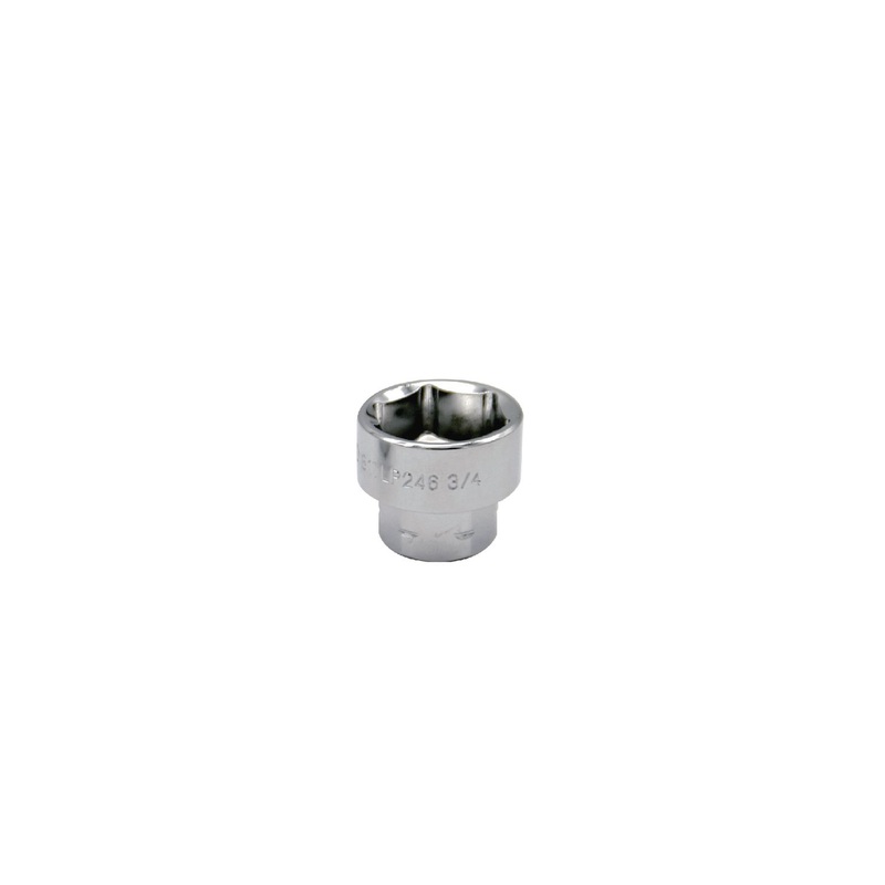 3/8" AND 17MM DUAL DRIVE 3/4" SAE 6 POINT LOW PROFILE SOCKET