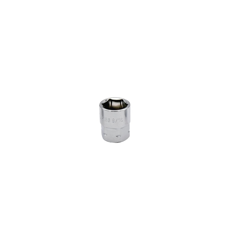 3/8" AND 17MM DUAL DRIVE 9/16" SAE 6 POINT LOW PROFILE SOCKET