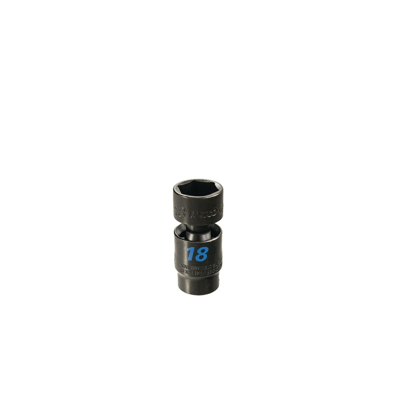 3/8" DRIVE 18MM 6 POINT TORQUE FORCE UNIVERSAL IMPACT SOCKET