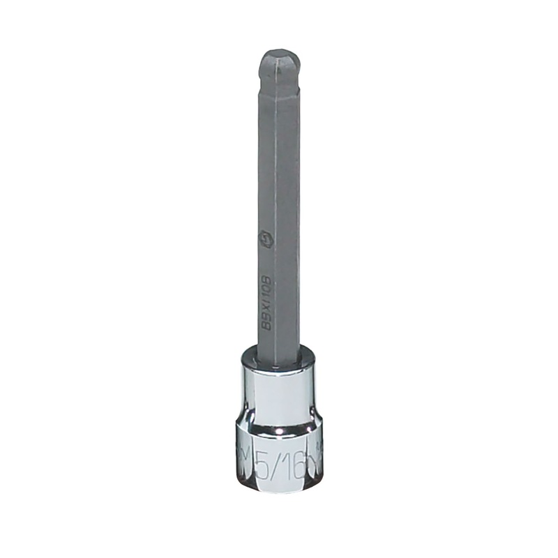 3/8" DRIVE 5/16" SAE MID-LENGTH BALL HEX BIT DRIVER