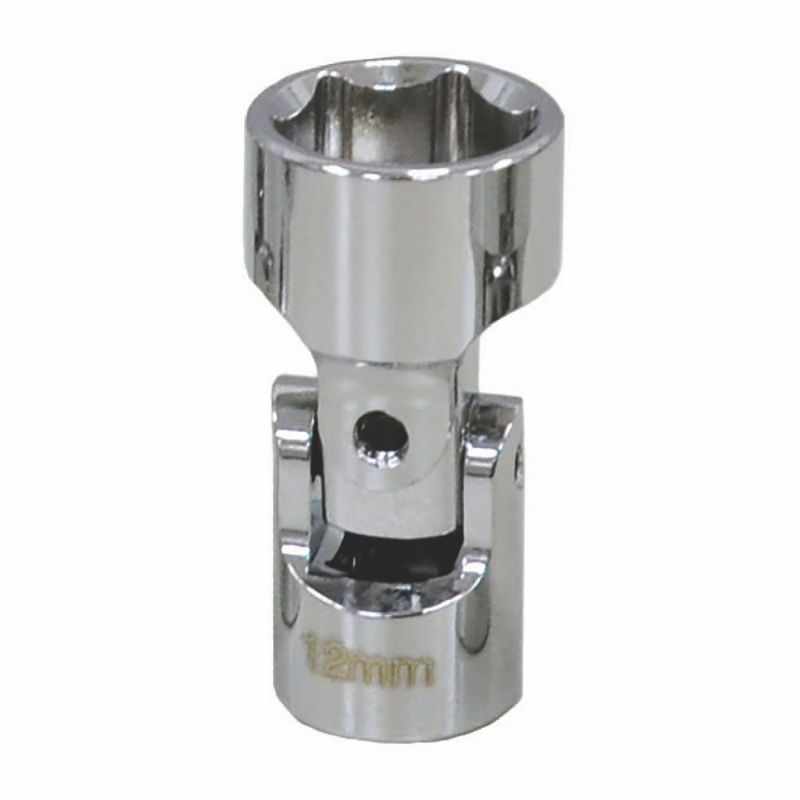 1/4'' DRIVE 12 MM 6 POINT STUBBY UNIVERSAL SOCKET