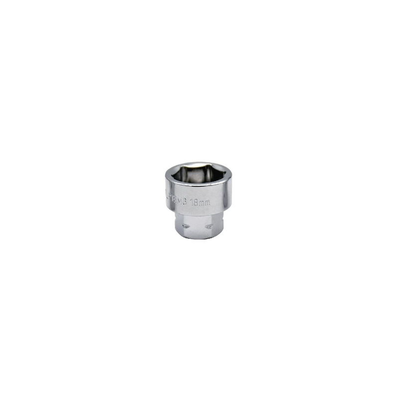 3/8" AND 17MM DUAL DRIVE 18MM 6 POINT LOW PROFILE SOCKET