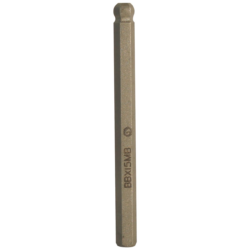 3/8" DRIVE 5MM METRIC MID-LENGTH BALL HEX REPLACEMENT BIT