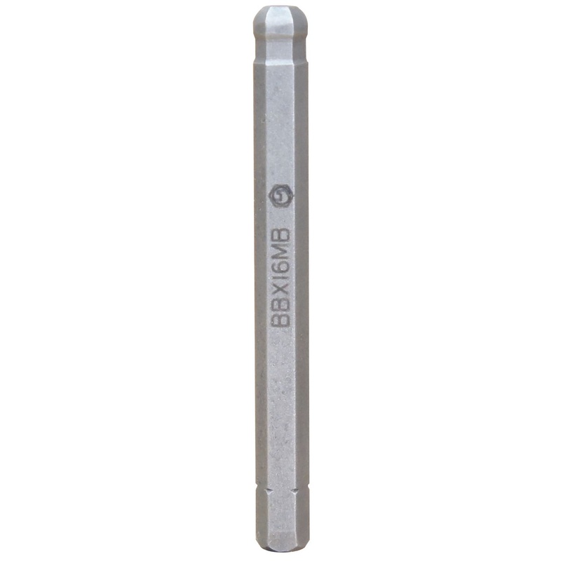 3/8" DRIVE 6MM METRIC MID-LENGTH BALL HEX REPLACEMENT BIT