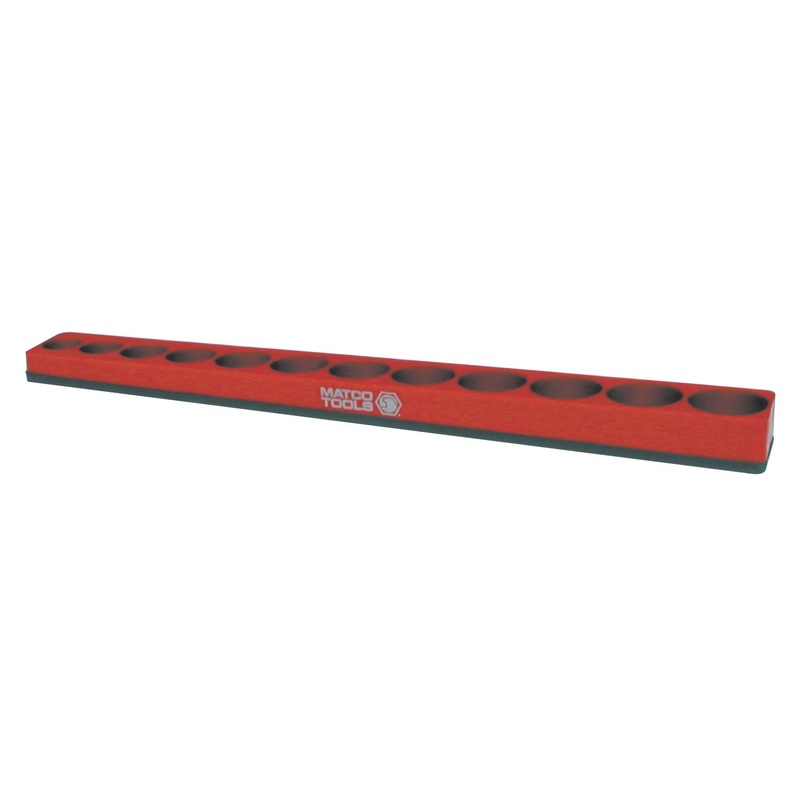 3/8" SHALLOW MAGNETIC SOCKET HOLDER-RED