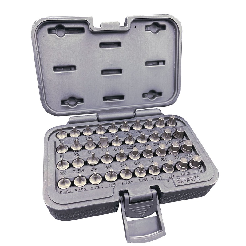 40 PIECE 1/4" DRIVE STUBBY DRIVER SET