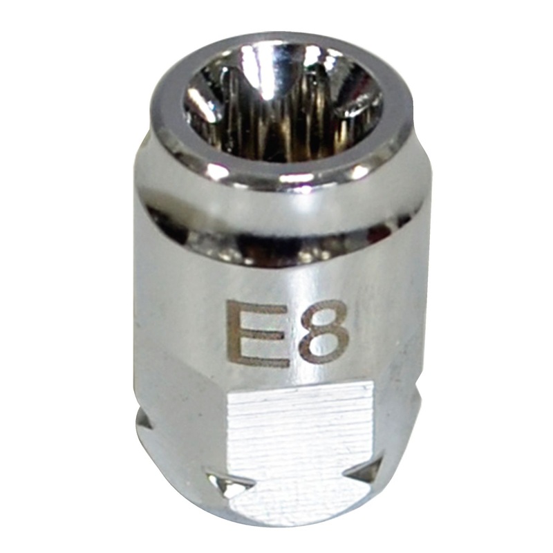 E8- 1/4" DRIVE E8 INVERTED TORX SOCKET