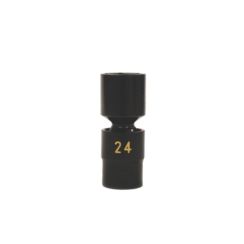 1/2" DRIVE 24MM METRIC 6 POINT UNIVERSAL IMPACT SOCKET