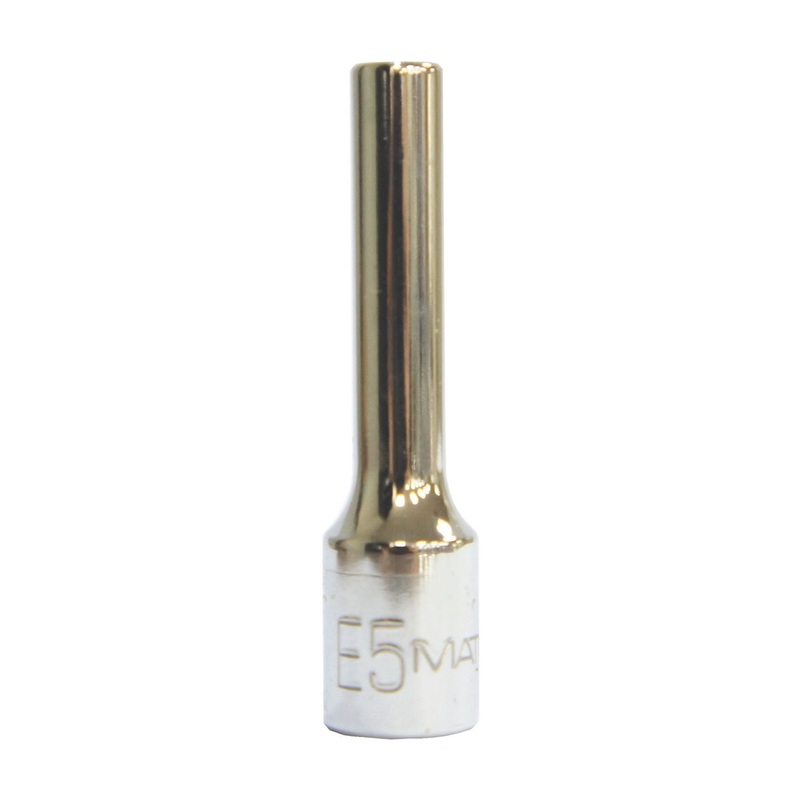 1/4" DRIVE E5 CHROME SOCKET