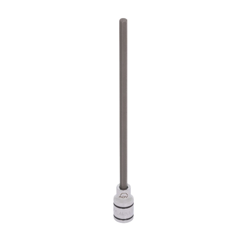 1/4" DRIVE LONG HEX BIT 4MM