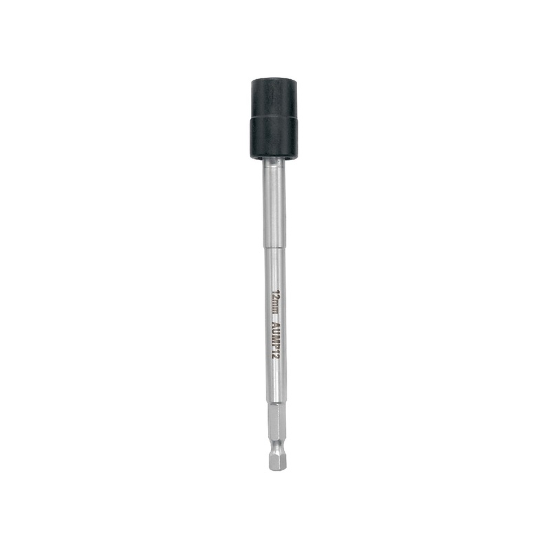 1/4" HEX SHANK 12MM METRIC 12 POINT 6" LONG UNIVERSAL IMPACT DRIVER EXTENSION POWER BIT