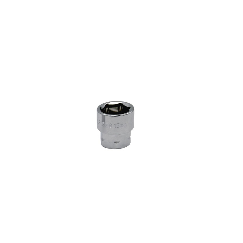 3/8" AND 17MM DUAL DRIVE 15MM 6 POINT LOW PROFILE SOCKET