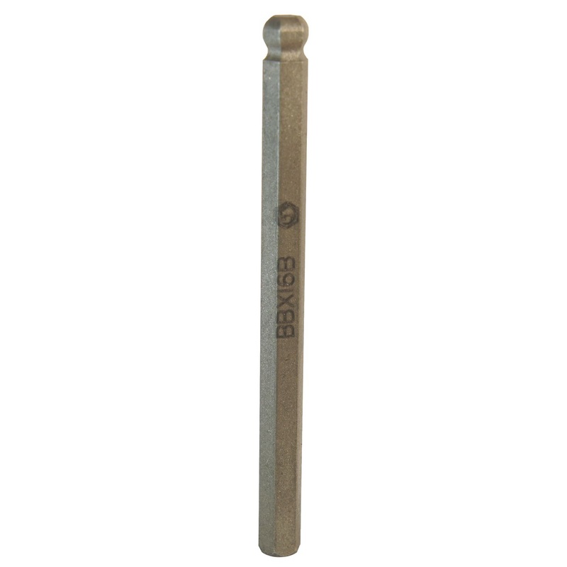 3/8" DRIVE 3/16" SAE MID-LENGTH BALL HEX REPLACEMENT BIT