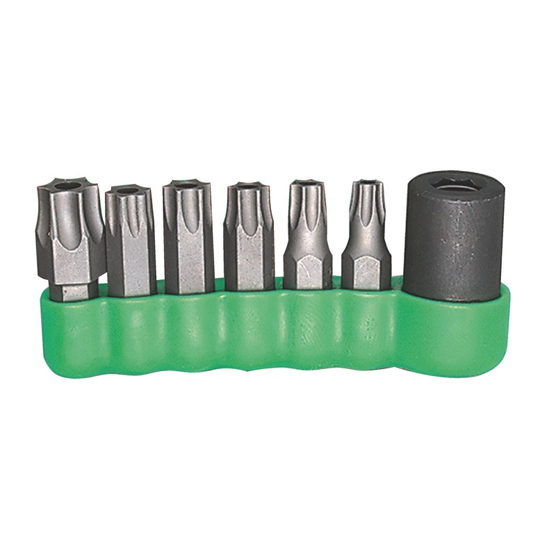 3/8" DRIVE 7 PIECE QUIKBIT TAMPERPROOF TORX BIT DRIVER SET