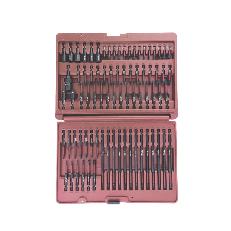 78 PIECE STEEL IMPACT DRIVER BIT SET WITH CASE