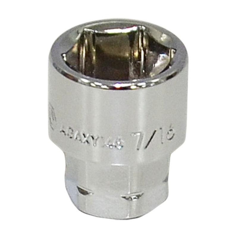 1/4" DRIVE 7/16" SAE 6 POINT LOW PROFILE SOCKET